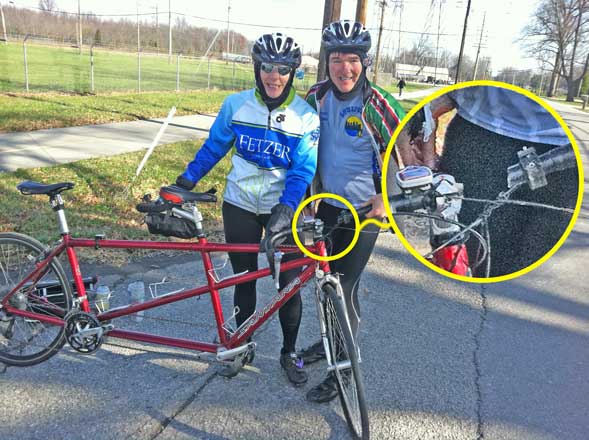 tandem bike rear handlebars